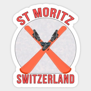 St Moritz, Switzerland Sticker